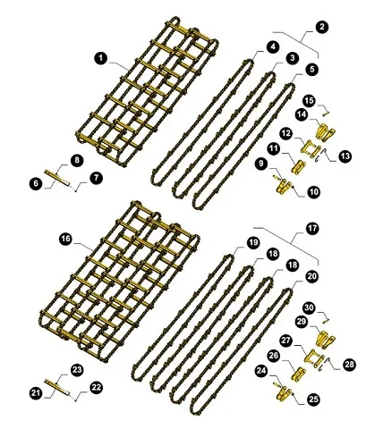 48103499 - Транспортер в сб. (4ц., 112зв., 42пл.) кам. накл. CR9 с 11г.в.