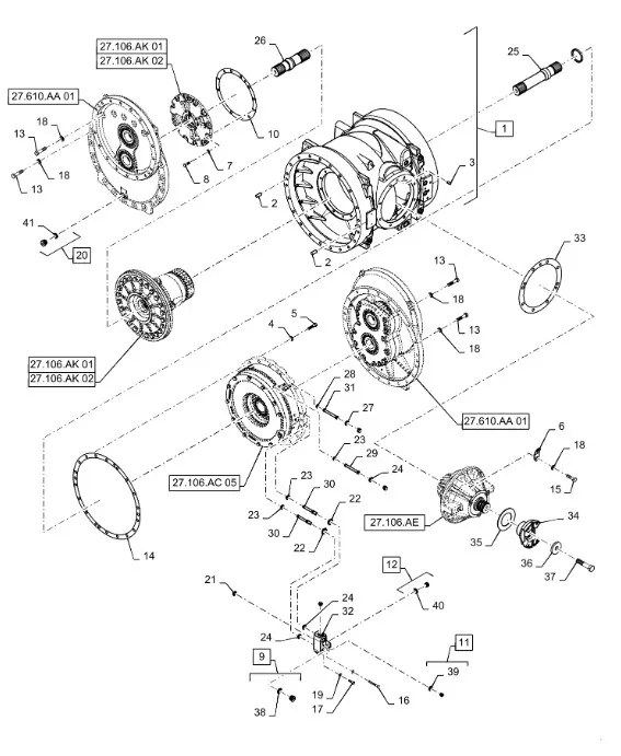 255122A1 - Кольцо толщ. 0,102мм крышки редуктора моста TJT9./St.