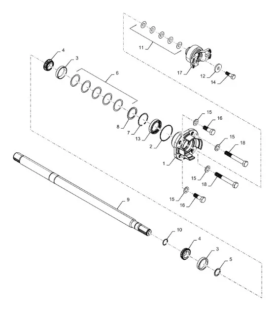 199923A1 - Кольцо дистанц. вала прив. моста передн. КПП/валакорп. (держ. диск) муфты ВОМ TGT8./Mg.