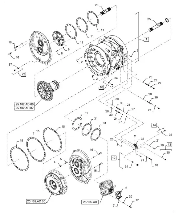 255123A1 - Кольцо толщ. 0,13мм крышки редуктора моста TJT9./St.